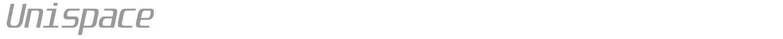 Unispace font preview